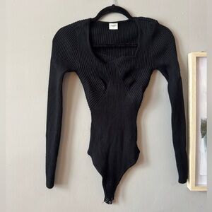 Abercrombie Black Sweater Bodysuit